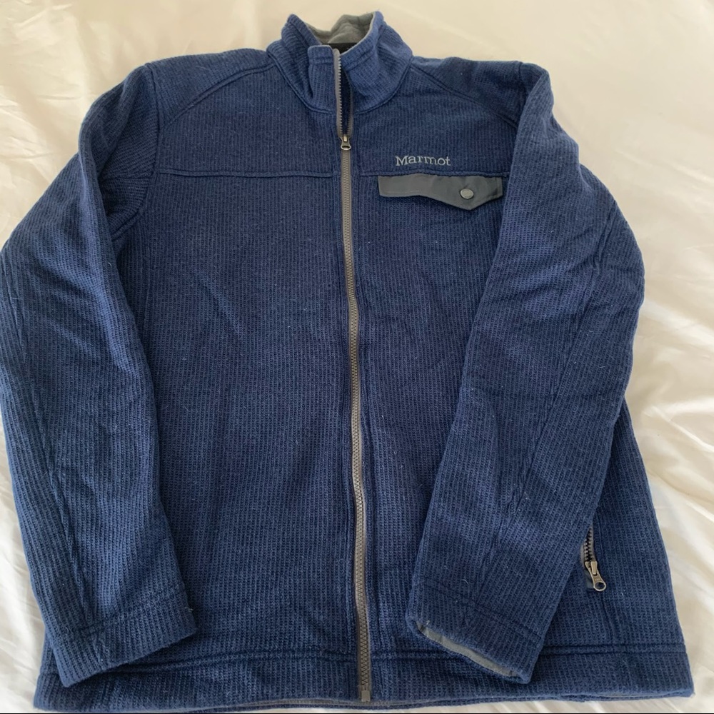 Marmot zipped, fleece lined sweater